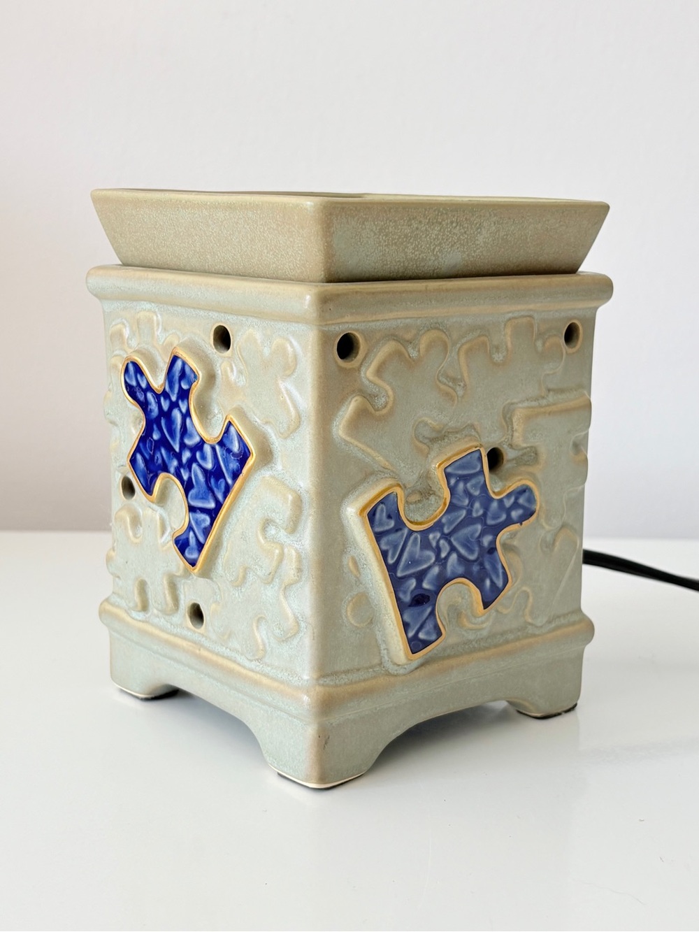 Scentsy Piece By Piece Full Size Puzzle Piece Wax Tart Warmer Autism
